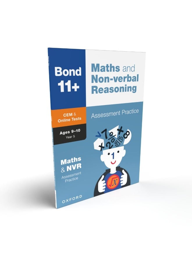 Bond 11+: Bond 11+ CEM Maths & Non-verbal Reasoning Assessment Practice 9-10 Years  - Image 1