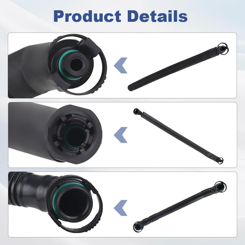WATERWICH PCV Crankcase Vent Valve Breather Oil Separator Hose Kit for BMW E46, E39, E60 - Image 4