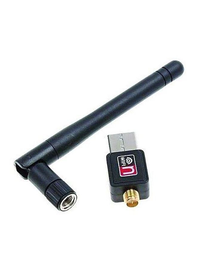 واي فاي أن محول USB لاسلكي مع أنتينا أسود - Image 3