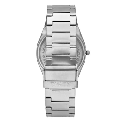 TIMEX Analog Watch for Man with Cherry Round Dial & Silver Stainless Steel Bracelet Band Water Resistant Men's Wrist Watches - TWEG30100 - Image 5