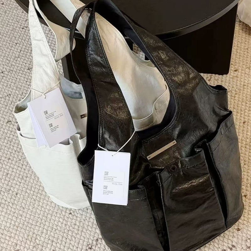 Matin Kim Large Capacity Tote Bag with Multi-Pockets for Women - Image 3