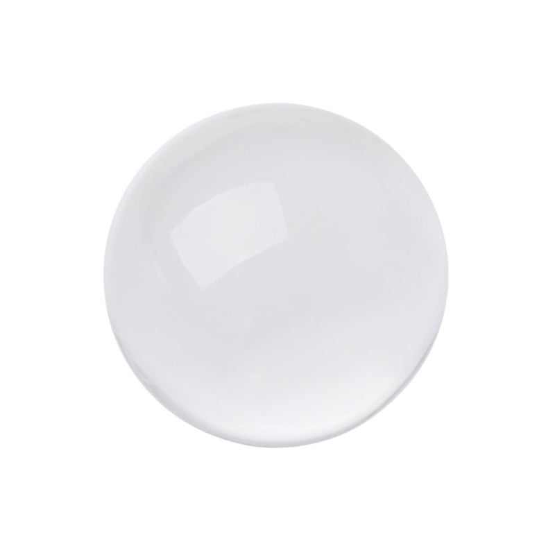 White Crystal Sphere Photography Prop Meditation Ball Glass Decoration For Home Office Feng Shui - Image 2
