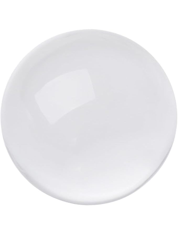 White Crystal Sphere Photography Prop Meditation Ball Glass Decoration For Home Office Feng Shui - Image 1