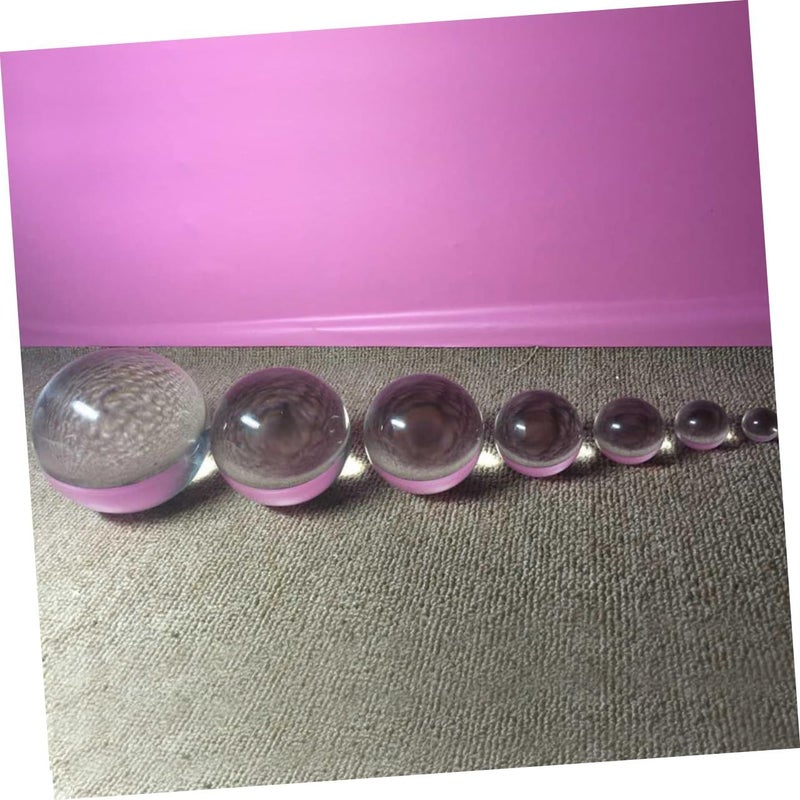 White Crystal Sphere Photography Prop Meditation Ball Glass Decoration For Home Office Feng Shui - Image 3