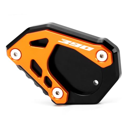 Mokiton Motorcycle Side Stand Extension Kickstand Plate Compatible With 390Duke 2024 2025 | Foot Pad Support 390duke duke390 Accessories (orange-2) - Image 1