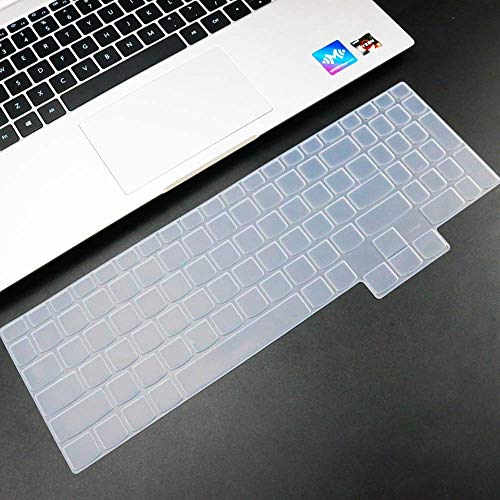 Justec Keyboard Protector Cover - Fit for Lenovo Y7000/R7000/Y9000K 2020+, 2020 Lenovo Legion 5 Series Legion 5 5i 5p 5pi 15.6 Inch & 17.3 Inch | Legion 7i & idea Pad 3i Gaming Laptop - Transparent - Image 1