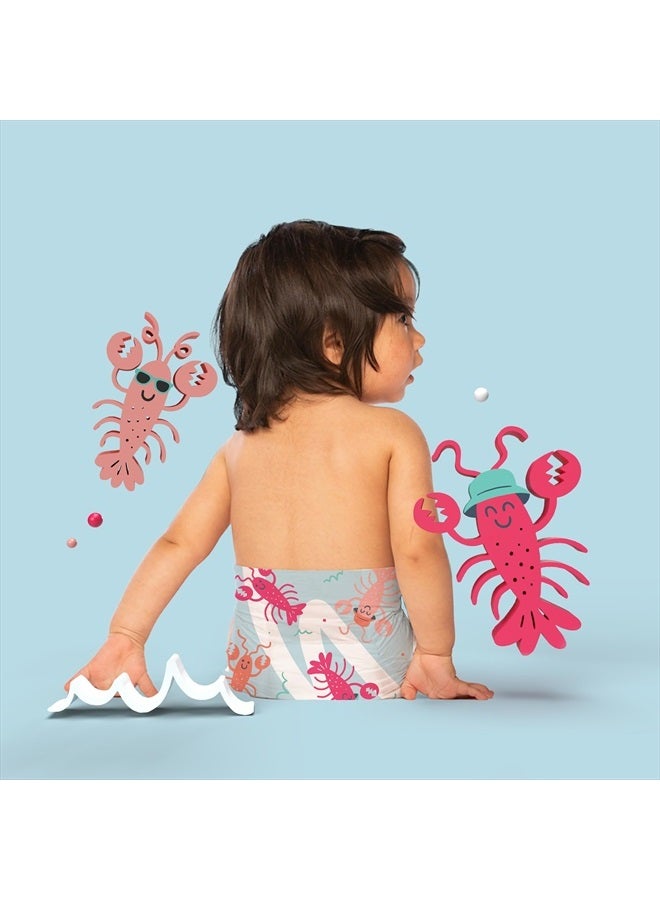 Hello Bello Premium Swim Diapers I Affordable and Eco-Friendly Disposable Swim Dipes for Babies and Kids I Size Medium - Diaper Size 4-5 - Image 4