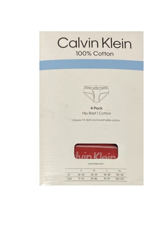 Calvin Klein Performance - Modern Cotton Stretch  4 Pack Hip Brief - Image 1