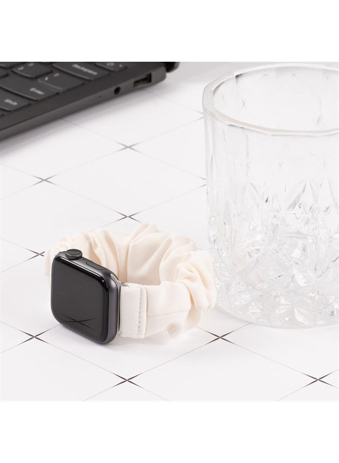 MEULOT Scrunchie Watch Bands for Women Compatible with Apple Watch Bands Series 8 7 6 5 4 3 2 1 SE, Soft Elastic Replacement Wristband for iWatch Bands 38mm 40mm 41mm 42mm 44mm 45mm (Star 3M) - Image 1