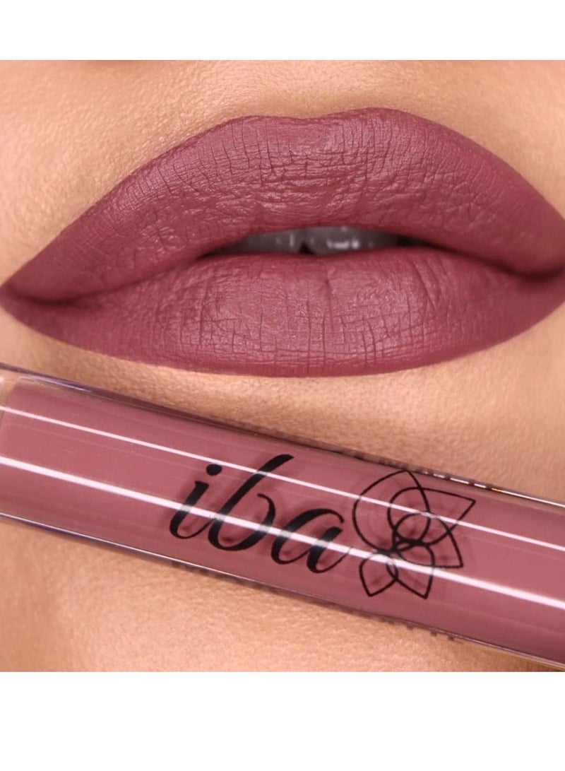 Iba Maxx Matte Liquid Lipstick Shade Beautiful Mauve 2.6ml - Image 3