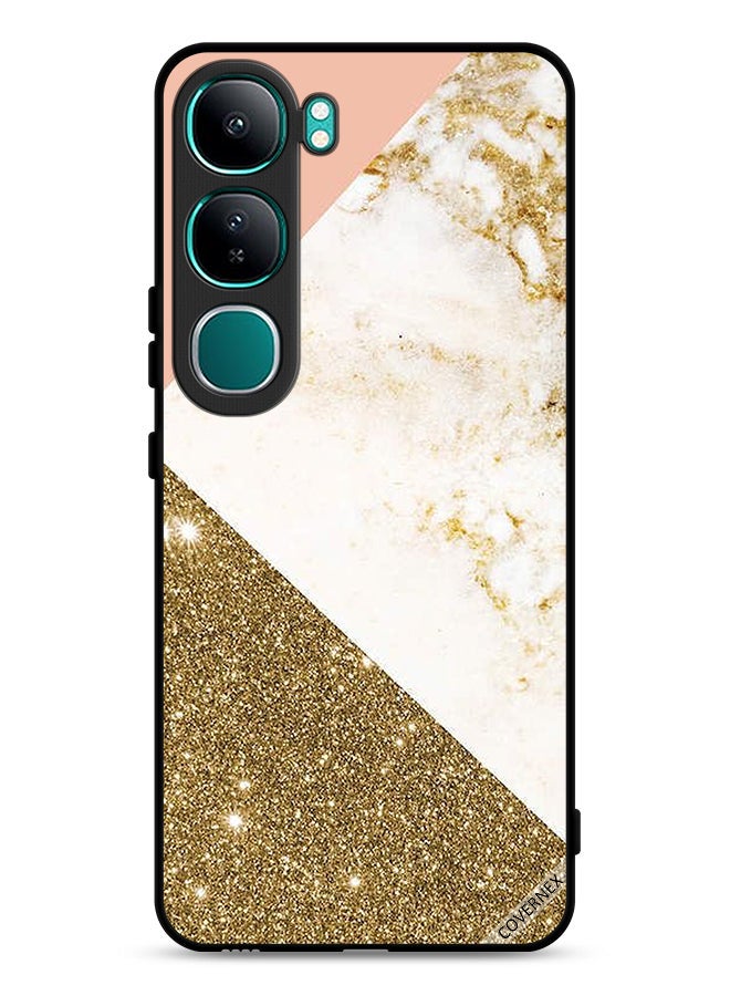 Covernex vivo Y300 5G Protective Case Cover Glitter & Marble Pattern - Image 1