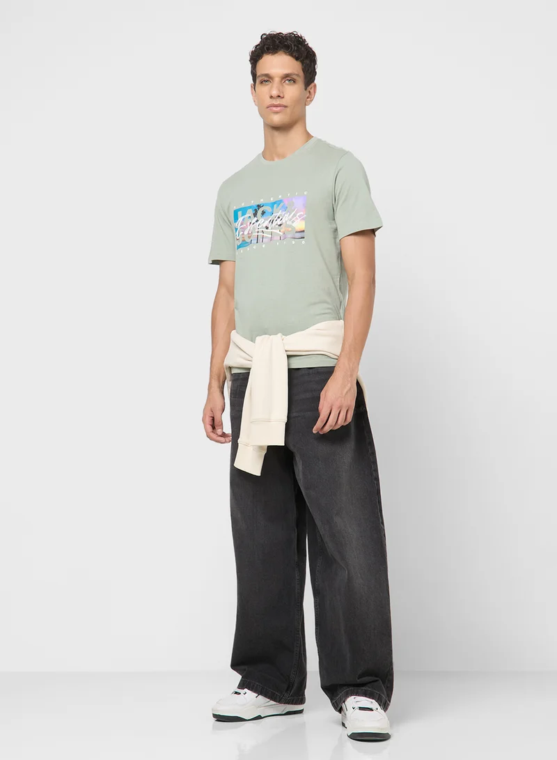 JACK & JONES JJCOLTON PHOTOPRINT TEE SS CREW NECK