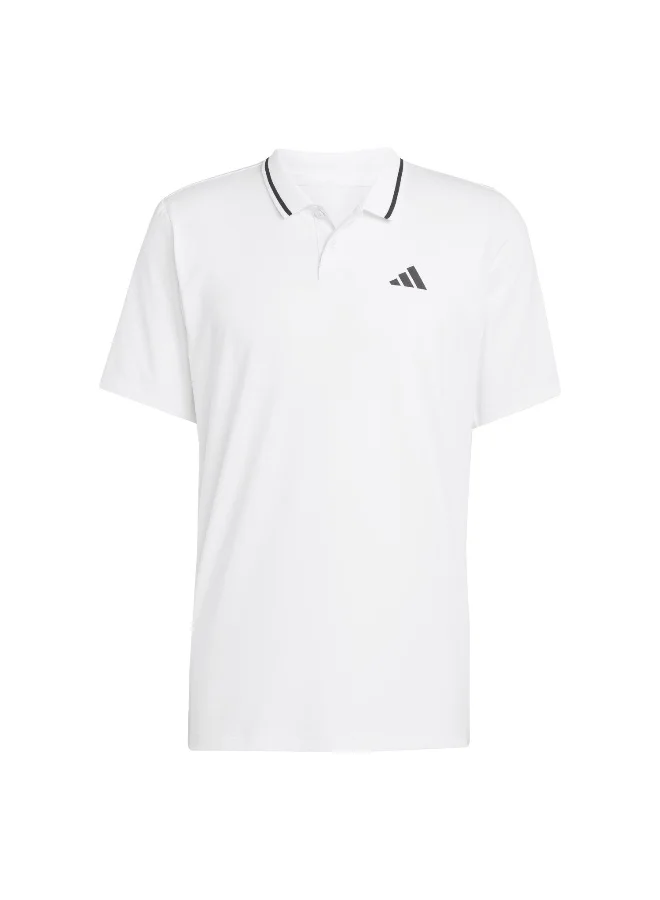 Adidas Adidas Club Pique Polo White Polo Shirt (Short Sleeve) Polo Shirts For Men