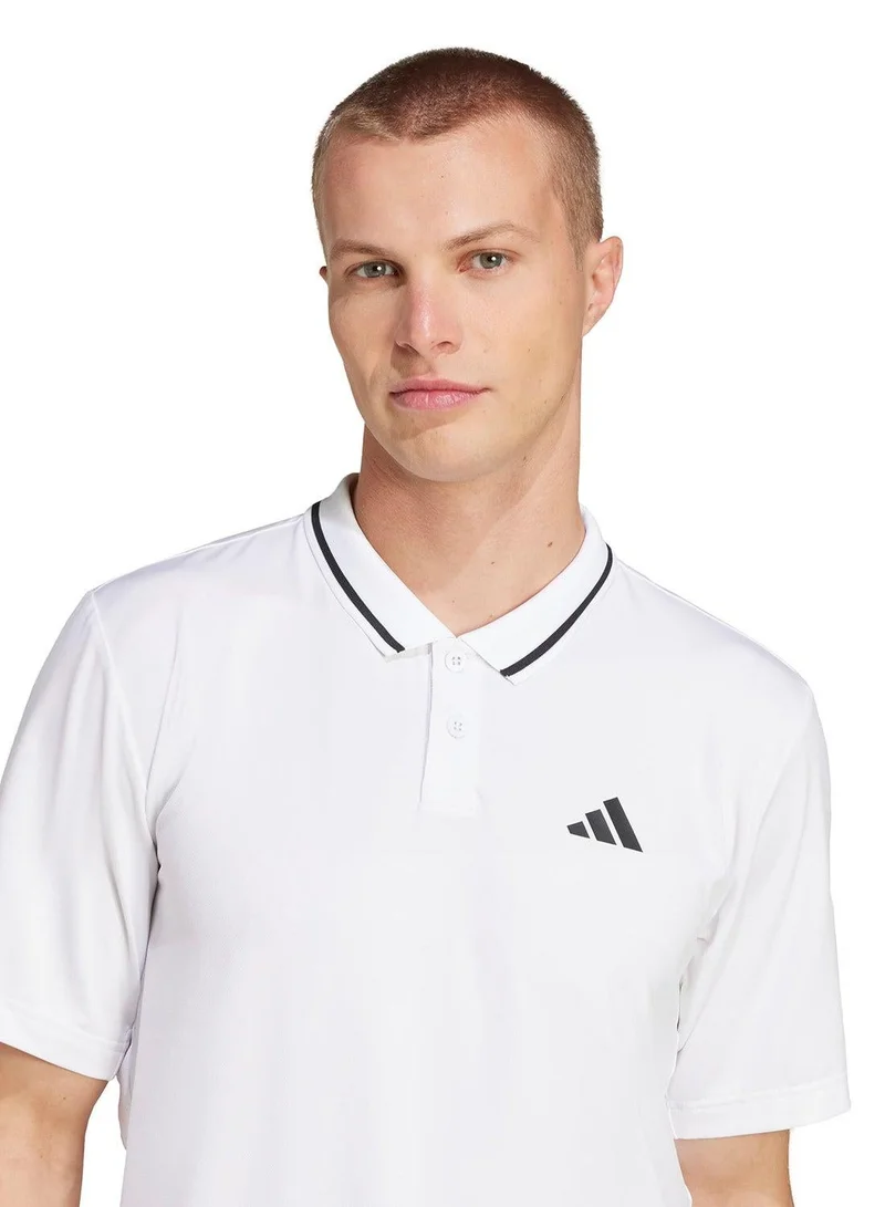 Adidas WHITE Club Tennis Climacool Pique Polo Shirt for Men | Best Price UAE