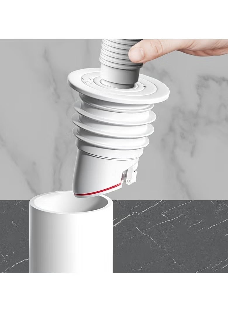 1pc Washing Machine Drain Hose Seal,Anti-Odor Floor Drain Plug，Sewer Pipe Seal Ring Sealing Cover，Floor Drain Backflow Preventer，Silicone Anti-Odor Floor Drain Sewer Deodorant Cover - Image 1