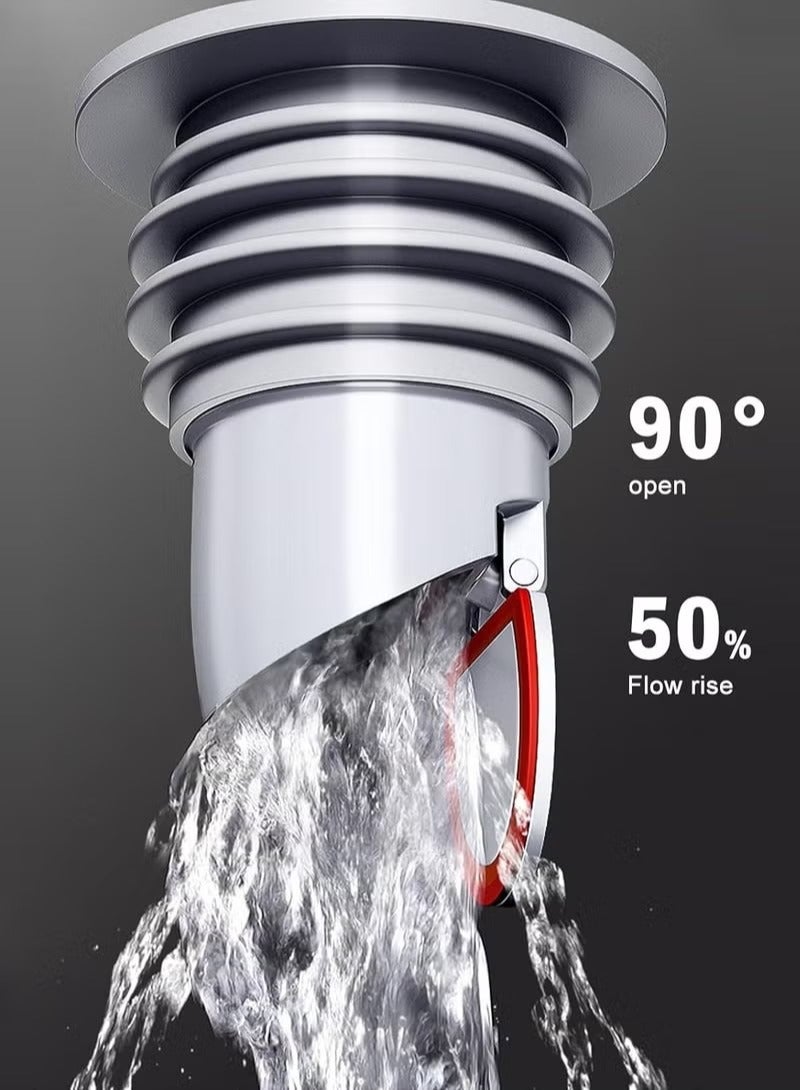 1pc Washing Machine Drain Hose Seal,Anti-Odor Floor Drain Plug，Sewer Pipe Seal Ring Sealing Cover，Floor Drain Backflow Preventer，Silicone Anti-Odor Floor Drain Sewer Deodorant Cover - Image 5