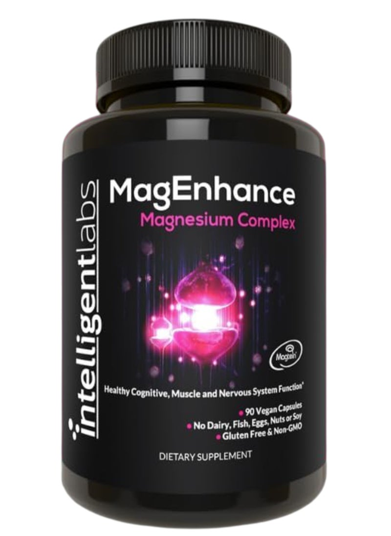 Intelligent Labs MagEnhance Magnesium Complex, 90 Vegan Capsules  - Image 1