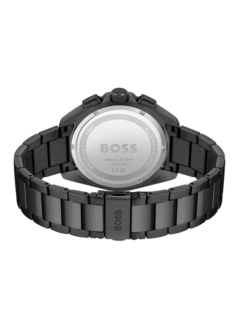 HUGO by Hugo Boss Chronograph Quartz Watch for Men with Black Stainless Steel Strap - 1513950 - pzsku/Z0C6D1DD1EC6570A736FCZ/45/_/1730714169/2e16d803-5300-47e4-8794-f113ed887ec2