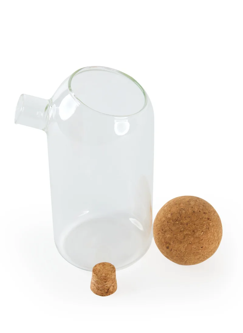 Prickly Pear Saavi' Storage Glass Jar with Cork Lids