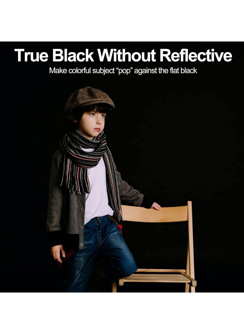 GUDOO خلفية 200 × 200 سم لمجموعة خلفية التصوير مع حامل شاشة سوداء خلفية مع مجموعة حامل حقيبة مشبك لتدفق الفيديو تكبير/تصغير الشاشة السوداء خلفية صورة استوديو التصوير الفوتوغرافي - Image 2