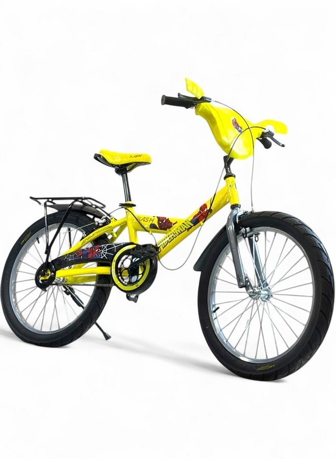 فلاش دراجة فلاش كيدز للأولاد فيها اصوات وانوار، لون اصفر، مقاس 20 من 8 سنين ل12 سنين - الوكيل الرسمي في مصر لشركة GTG TOYS - Image 1