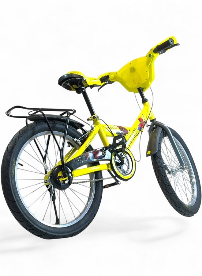 فلاش دراجة فلاش كيدز للأولاد فيها اصوات وانوار، لون اصفر، مقاس 20 من 8 سنين ل12 سنين - الوكيل الرسمي في مصر لشركة GTG TOYS - Image 2