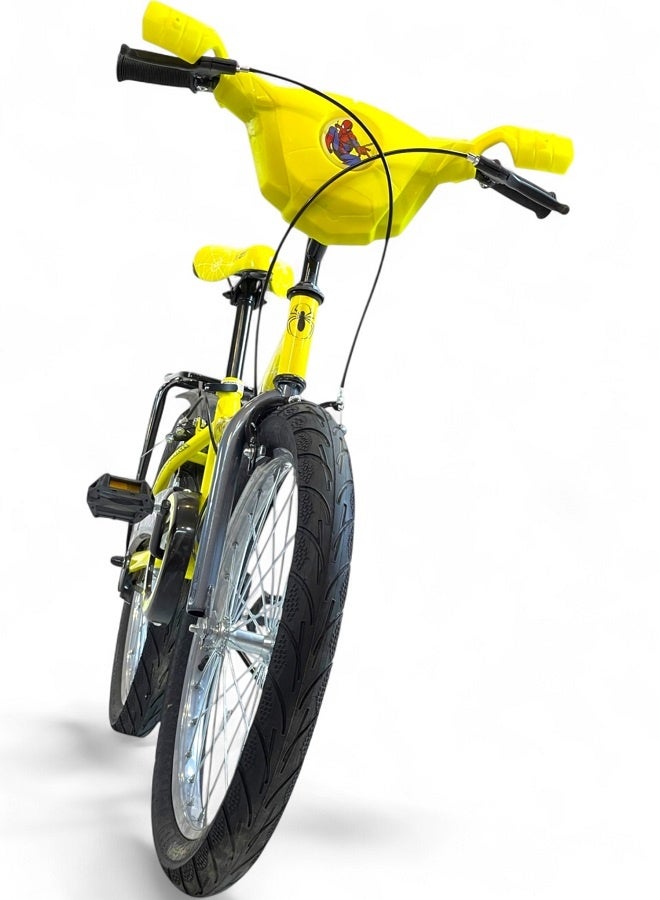 فلاش دراجة فلاش كيدز للأولاد فيها اصوات وانوار، لون اصفر، مقاس 20 من 8 سنين ل12 سنين - الوكيل الرسمي في مصر لشركة GTG TOYS - Image 4