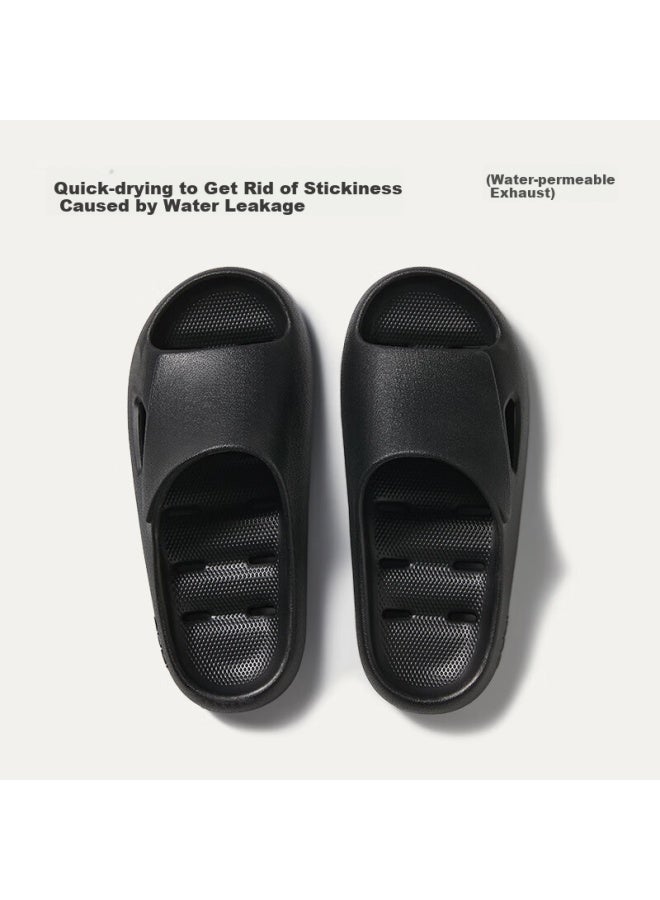 Park Xi Puxi Ripple Cool Slippers Bathroom Anti-slip Slippers Women Home Indoor Shower Quick-drying Eva Leak-proof Slippers Men - Image 1
