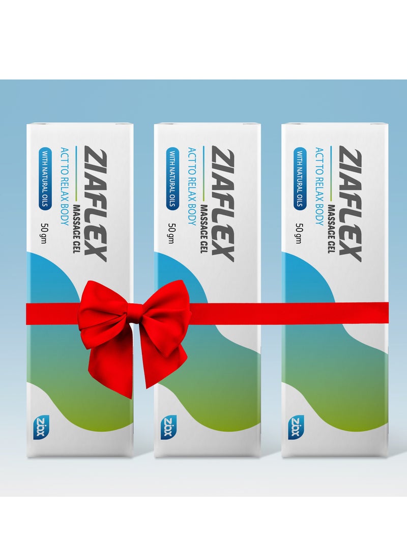 Ziax pharma Ziaflex Massage Gel 3 packs  - Image 1