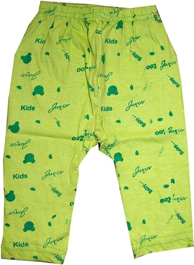 Zeki Pajama 100% Cotton Housiry Leggings for Kids Boys & Girls (Multicolor Pack of 06)-(12-18 Month) Multicolour - Image 3