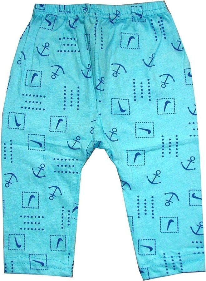 Zeki Pajama 100% Cotton Housiry Leggings for Kids Boys & Girls (Multicolor Pack of 06)-(12-18 Month) Multicolour - Image 4