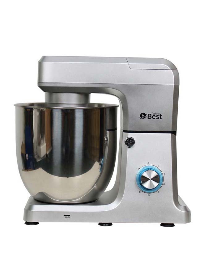 Techno Best Multi-Functional Mixer With Stainless Steel Bowl 12 L 1100 W BKM-12L Silver - Image 2