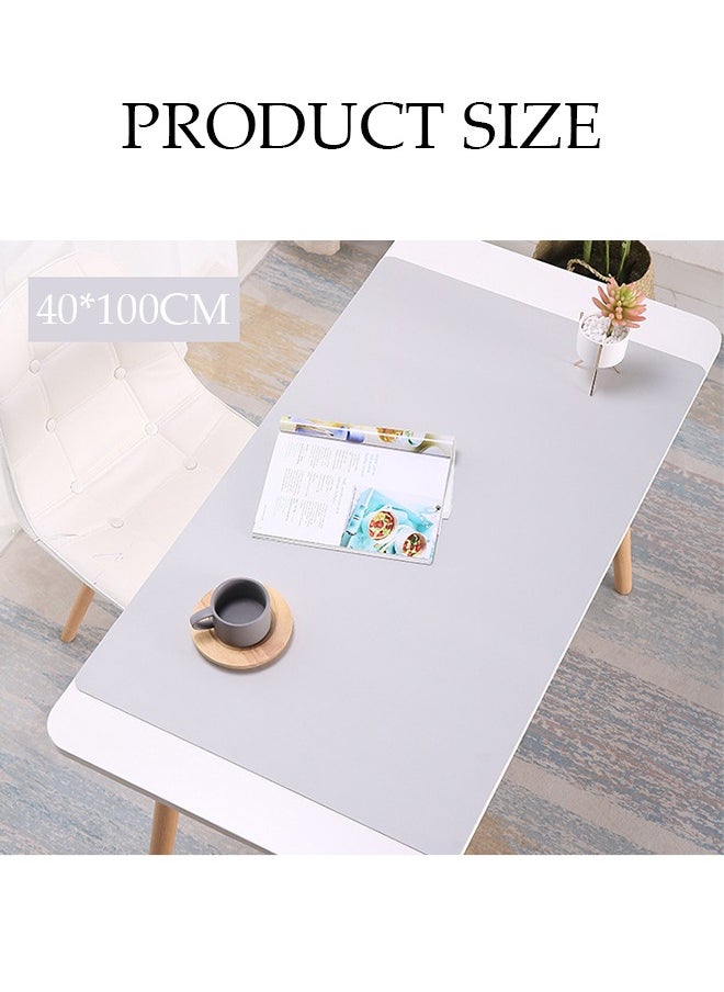 DUNISO - Leather Desk Pad Protector Office Desk Mat Large Mouse Pad Non-Slip Leather Desk Blotter Laptop Desk Pad Waterproof Desk Writing Pad for Office and Home - Image 1