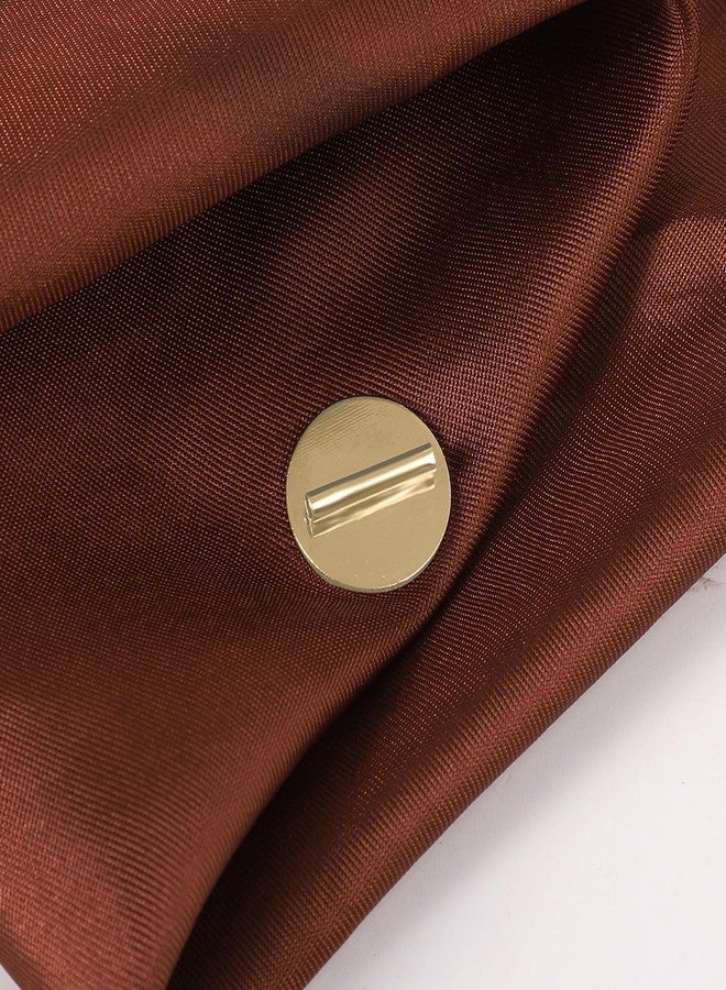 NQEUEPN 12pcs Mini Pin Brooch Converter, Magnetic Metal Pin Backs Harm Free Brooch Pin Converter for Scarf Hijab Shawls Thin Fabric Harm Free (Gold) - Image 5