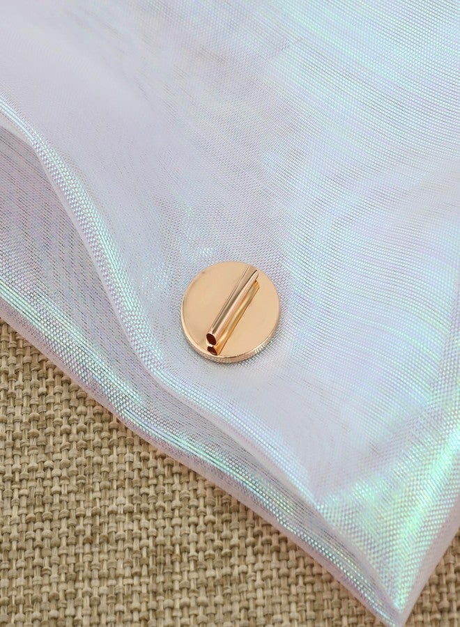 NQEUEPN 12pcs Mini Pin Brooch Converter, Magnetic Metal Pin Backs Harm Free Brooch Pin Converter for Scarf Hijab Shawls Thin Fabric Harm Free (Gold) - Image 4