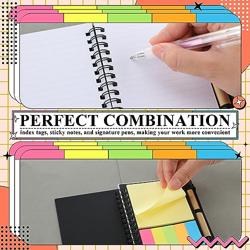 Qilery 30 Pack Lined Spiral Notebook Small Notepad and Pen Set Steno Pads Lined Notepad Black Pocket Notebook for Business Office School Supplies - Image 4