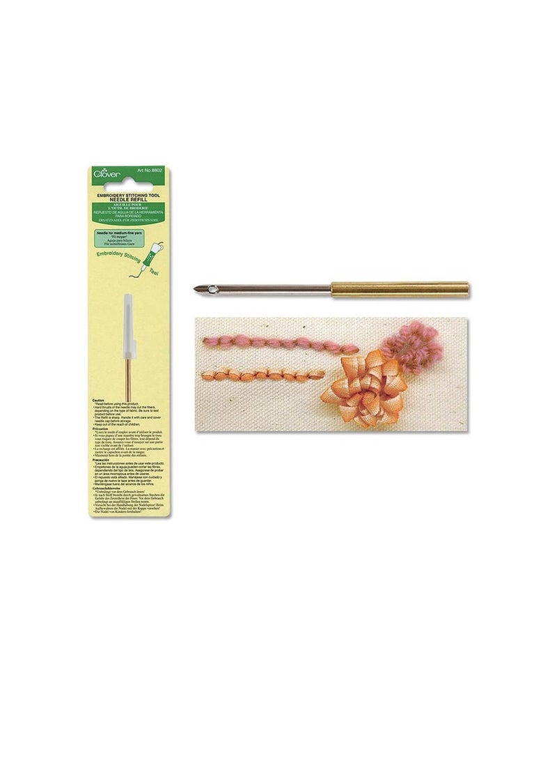 Clover Embroidery Stitching Tool Needle Refill Medium Fine - Image 1