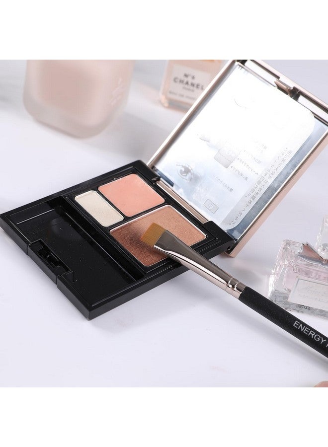 Energy فرشاة تحديد مسطحة للحواجب وآيلاينر تحديد وتشكيل وإخفاء مع مستحضرات التجميل السائلة والكريمة والهلام والشمع شعيرات نباتية مستقيمة وصارمة فرشاة حواجب دقيقة - Image 5