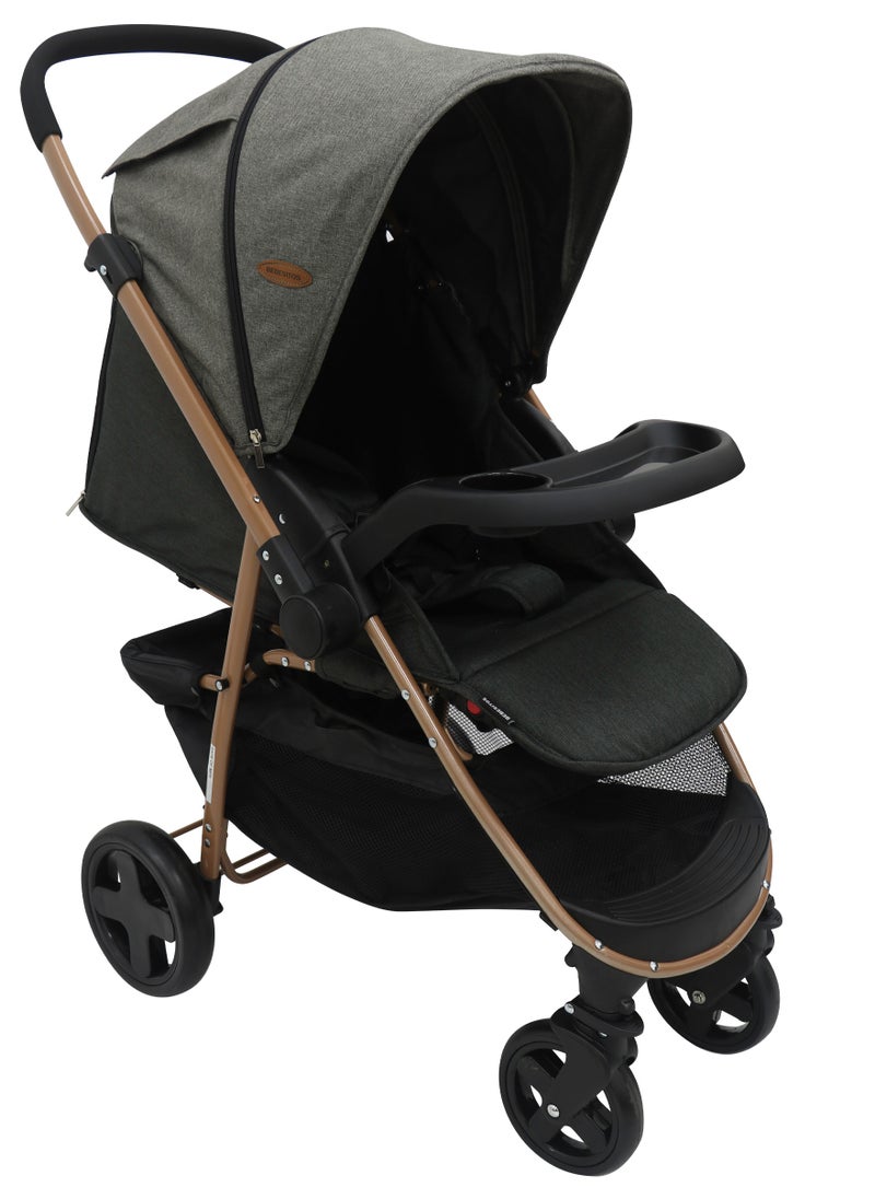 Bebesitos - DualView Travel System Reversible Stroller with Newborn Car Seat - Grey - Image 1