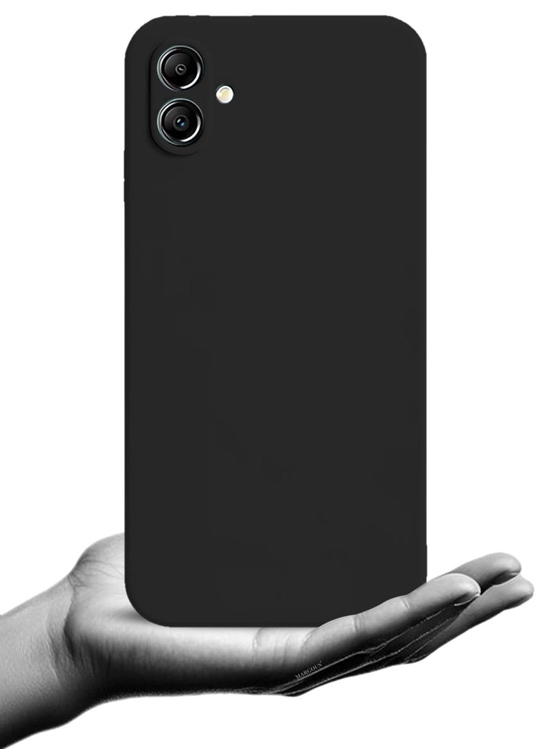 3Packs Liquid Silicone Case for Samsung Galaxy A05 Protective Phone Case with Soft Anti-Scratch Microfiber Lining Utra Slim Drop Protection Phone Cover with Two 3D Screen Protectors - Black - Image 4