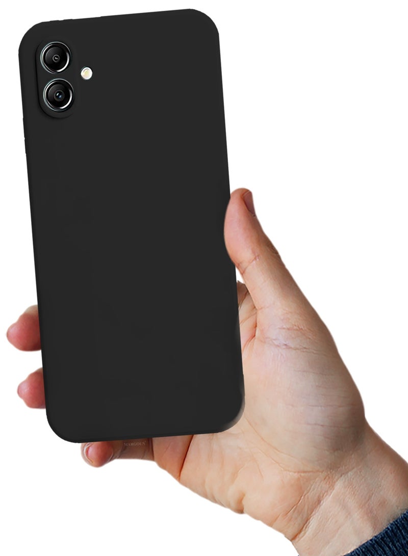 3Packs Liquid Silicone Case for Samsung Galaxy A05 Protective Phone Case with Soft Anti-Scratch Microfiber Lining Utra Slim Drop Protection Phone Cover with Two 3D Screen Protectors - Black - Image 5