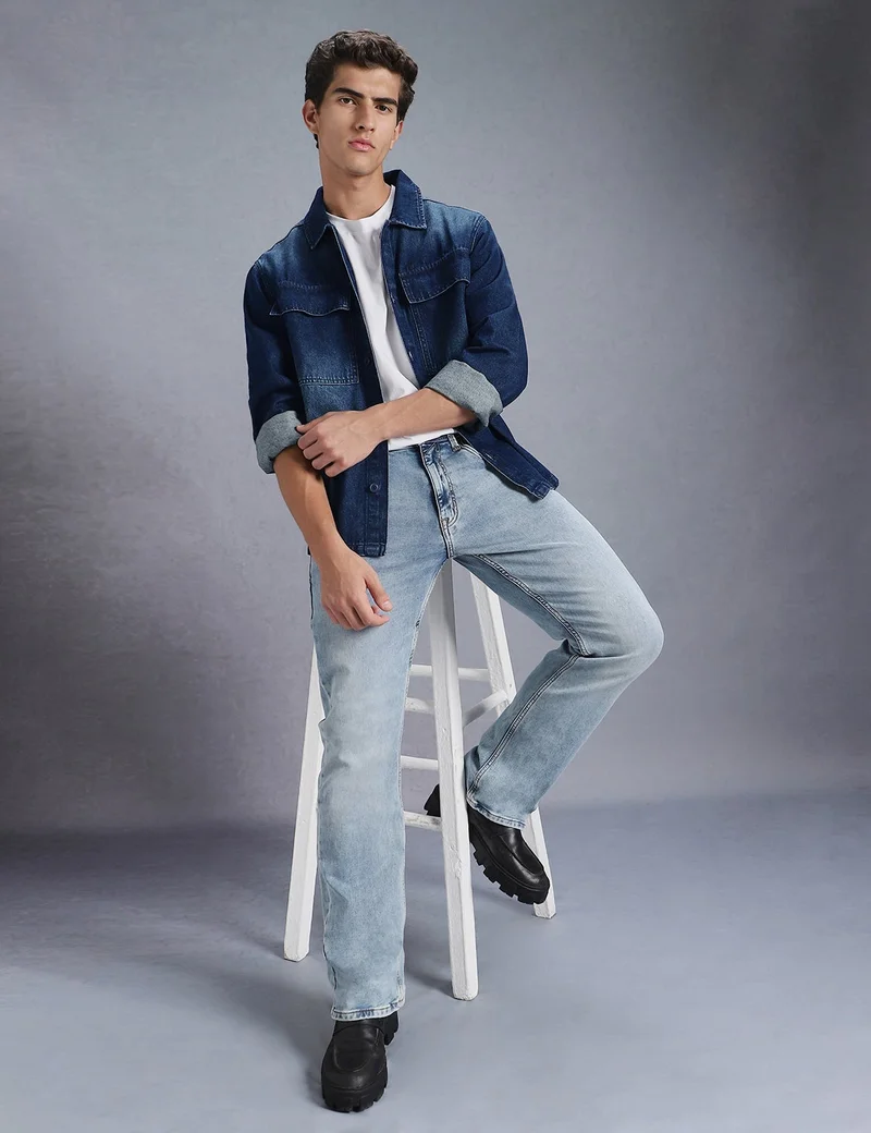 inkd شاكيت بأكمام كاملة للرجال (جاكيت) - 100٪ قطن | القياس العادي | قمصان للرجال | جاكيت للرجال