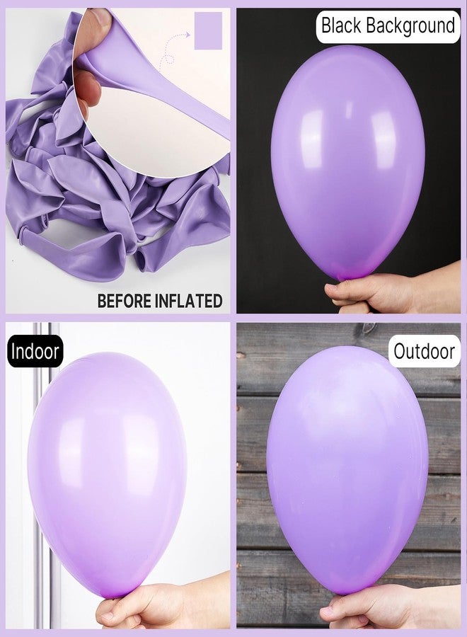 PartyWoo Lavender Balloons 92 pcs Different Sizes Pack of 18 12 10 5 Inch Light Purple Pastel Purple Lilac Balloon Arch Kit Garland for Graduation Baby Shower Birthday Party Decorations Purple-Q10 - Image 2