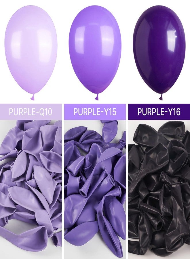 PartyWoo Lavender Balloons 92 pcs Different Sizes Pack of 18 12 10 5 Inch Light Purple Pastel Purple Lilac Balloon Arch Kit Garland for Graduation Baby Shower Birthday Party Decorations Purple-Q10 - Image 3