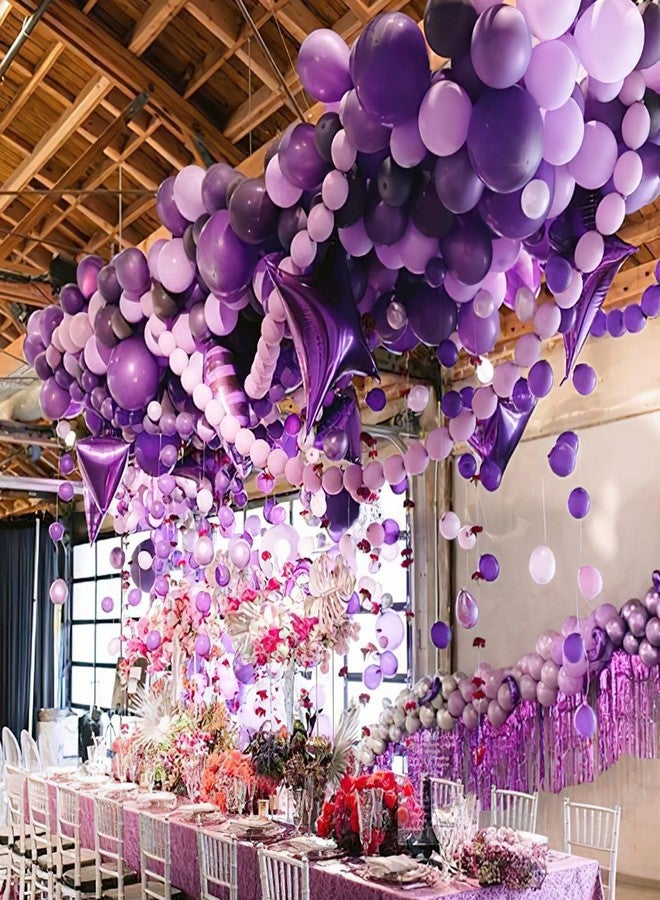 PartyWoo Lavender Balloons 92 pcs Different Sizes Pack of 18 12 10 5 Inch Light Purple Pastel Purple Lilac Balloon Arch Kit Garland for Graduation Baby Shower Birthday Party Decorations Purple-Q10 - Image 5