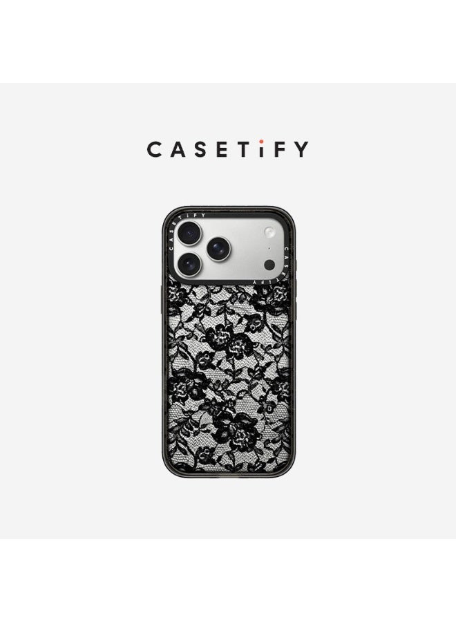 CASETiFY Sexy Lace Print MagSafe Case for iPhone 17 Pro Max, Shockproof Hard Cover - Image 1
