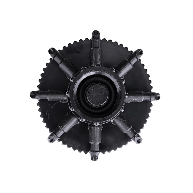 Raindrip 13800UB, Hydro-Port Adjustable Eight-Outlet Bubbler, Drip Irrigation Emitters for Drip Irrigation Gardening Systems, up to 30 GPH Per Outlet, 1/2-Inch FPT Inlet, Black/Blue - Image 4