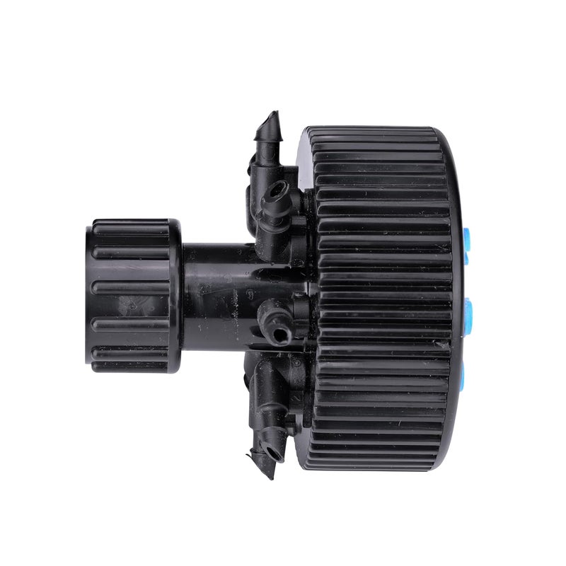 Raindrip 13800UB, Hydro-Port Adjustable Eight-Outlet Bubbler, Drip Irrigation Emitters for Drip Irrigation Gardening Systems, up to 30 GPH Per Outlet, 1/2-Inch FPT Inlet, Black/Blue - Image 5