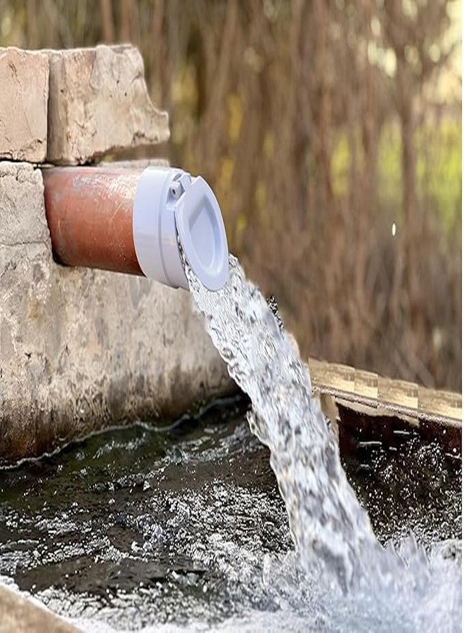 ES EKSAFAR ESEKSAFAR 1pc 2.5"inch PVC Drain Pipe cap/PVC Backflow Mosquito Tank Pvc Pipe Flap Gate Valve non Return Valve for 75mm Outer diameter pipe fitting (2.5"inch PVC Pipe) - Image 5