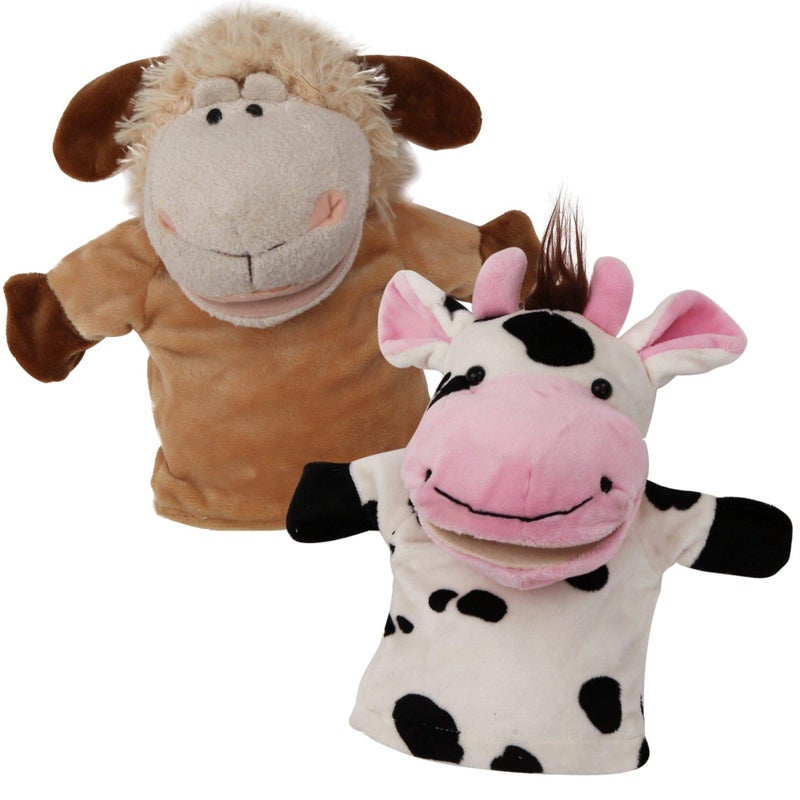 BETTERLINE Animal Hand Puppets Set for Kids  Adults  125 Premium Quality Soft Plush Toys with Movable Mouths  Perfect for Storytelling Teaching Preschool RolePlay  Durable Vibrant Educational Puppets - Image 2
